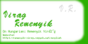 virag remenyik business card